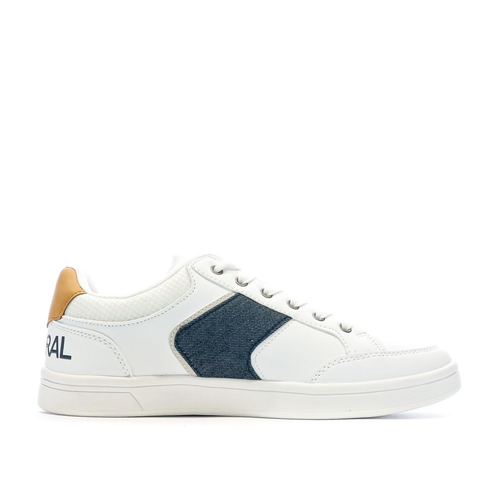 Baskets Blanche Marine Homme Kaporal Draglow Espace Des Marques