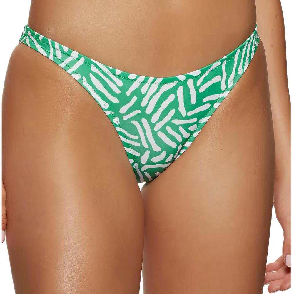 Bas De Bikini Vert Blanc Femme Quiksilver Classic Espace Des Marques