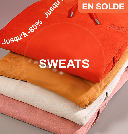 Sweats en soldes jusqu'à -80% : Faites le plein de sweats à petits prix pendant les soldes Espace des Marques
