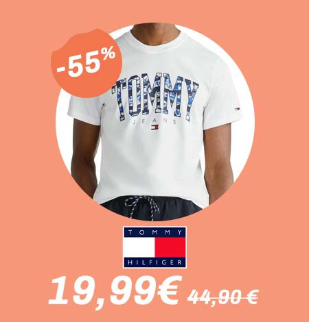 Soldes : T-shirt Tommy Hilfiger  à -55%