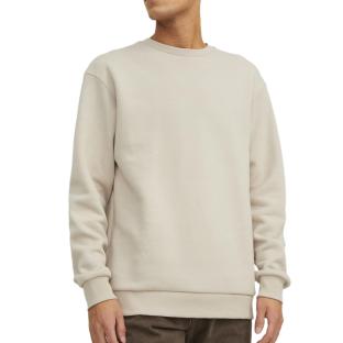 Sweat Uni Beige Homme Jack & Jones Bradley pas cher