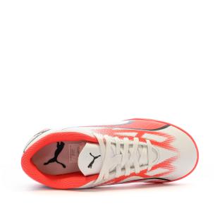 Chaussures de Football Blanc/Rose Garçon Puma Ultra Play vue 4