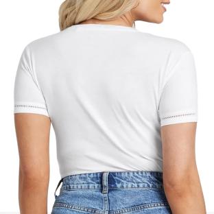 T-shirt Blanc Femme Guess Emily vue 2