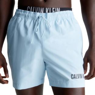 Short de bain Bleu Clair Homme Calvin Klein Medium Double pas cher
