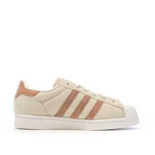 Baskets Beige/Taupe Garçon/Fille Adidas Superstar HP6548 vue 2