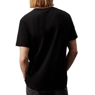 T-shirt Noir Homme Calvin Klein Jeans Meta Monogram vue 2