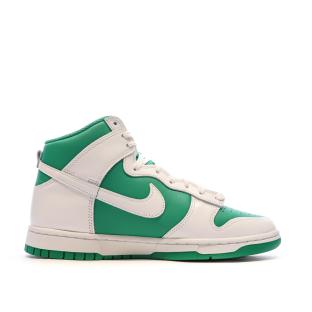 Baskets Blanches/Vertes Homme Nike Dunk vue 2