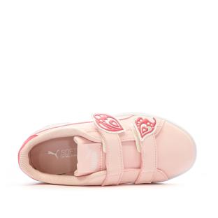 Baskets Rose Fille Puma Smash Butterfly vue 4