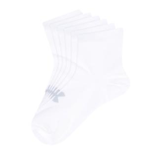 x3 Chaussettes Blanches Homme Under Armour Qtr pas cher