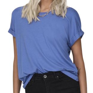 T-shirt Bleu Femme Only Moster pas cher