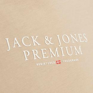 T-shirt Beige Homme Jack & Jones Bluarchie vue 3