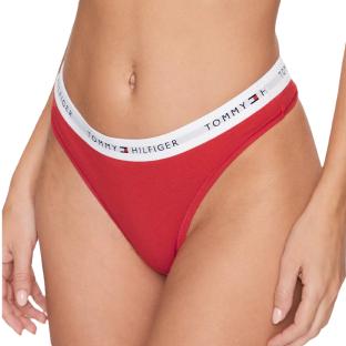 String Rouge Femme Tommy Hilfiger Thong pas cher