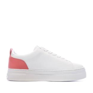 Baskets Blanc/Rose Femme Guess Giaa5 vue 2