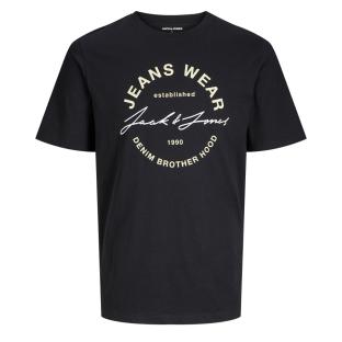 T-shirt Noir Homme Jack & Jones 12263406 pas cher