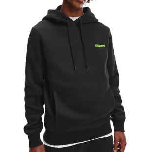 Sweat à capuche Noir Homme Calvin Klein Flock Box pas cher