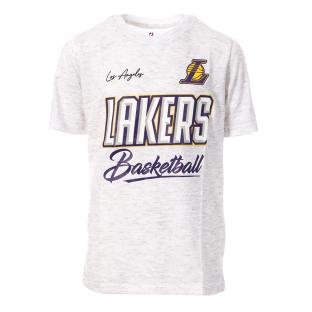 T-shirt Gris/Violet/Jaune Garçon NBA Los Angeles Lakers pas cher