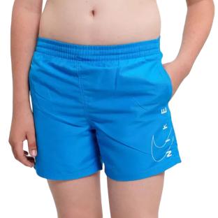 Short de bain Bleu Clair Garçon Nike 4 Volley pas cher