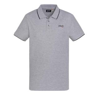 Polo Gris Homme Schott PAUL pas cher