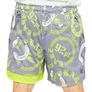 Short de Basketball Gris/Vert Homme Puma Melo Chino vue 2