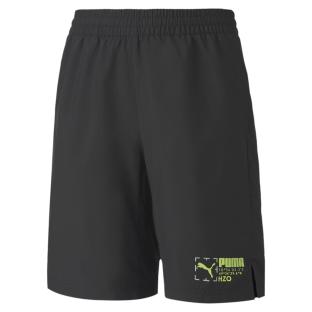 Short de sport Noir Garçon Puma Active Woven pas cher