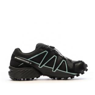 Chaussures de trail Noir/Bleu Femme Salomon Speedcross 4 W vue 2