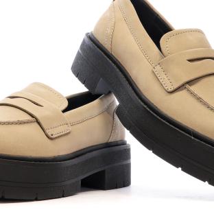 Mocassins Beige/Noir Femme Geox Spherica vue 7