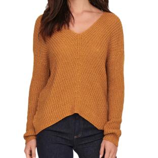 Pull Orange Femme Jacqueline de Yong MEGAN pas cher