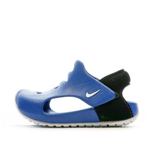 Sandales Bleu/Noir Garçon Nike Sunray pas cher