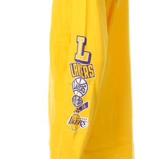 T-shirt Manches Longues Jaune Garçon NBA Los Angeles Lakers vue 3