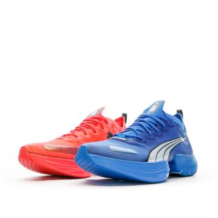 Chaussures de Running Bleu/Rouge Homme Puma Fast Nitro Elite pas cher