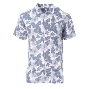 Chemise Blanc/Bleu Homme American People Cabiai pas cher