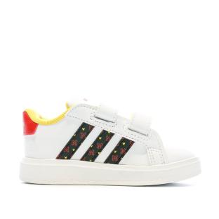 Baskets Blanches Enfant Adidas Grand Court Mickey vue 2