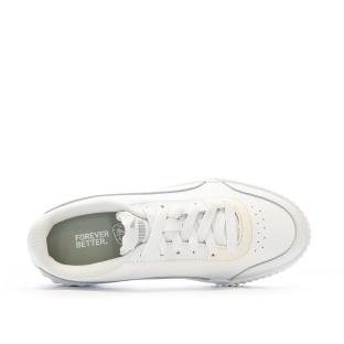 Baskets Blanches Femme Puma Carina Lift vue 4