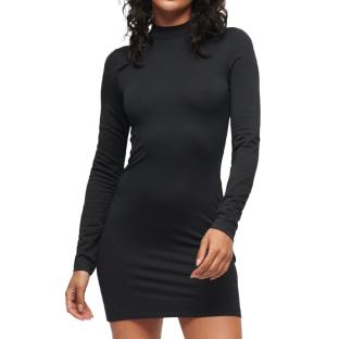 Robe Noire Femme Superdry Mock pas cher