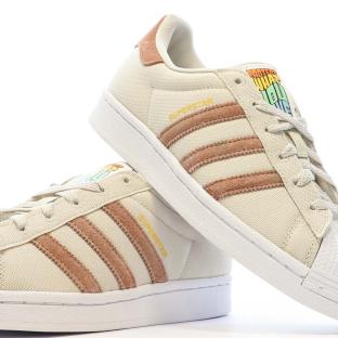 Baskets Beige/Taupe Garçon/Fille Adidas Superstar HP6548 vue 7