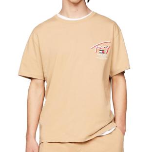 T-shirt Beige Homme Tommy Hilfiger DM0DM18574 pas cher