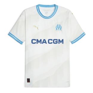 OM Maillot Authentique Domicile Blanc/Bleu Homme Puma 23/24 pas cher