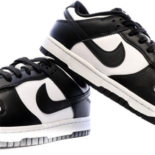 Baskets Blanches/Noires Homme Nike Dunk Low Retro vue 7