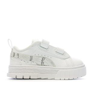 Baskets Blanches Fille PUMA Mayze Snake vue 2