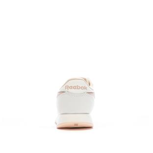 Baskets Blanches/Roses Femme Reebok Classic Leather vue 3