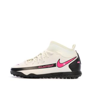 Chaussures de Foot Blanches Junior Nike Phantom GT Club DF TF pas cher