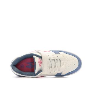 Baskets Blanches/Bleu/Rose Garçon Umbro Ovida vue 4