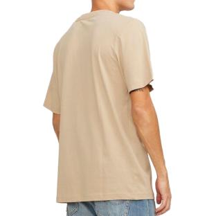 T-shirt Beige Homme Jack & Jones Bluarchie vue 2