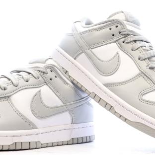 Baskets Blanches/Grises Homme Nike Dunk Low Retro vue 7