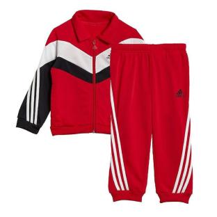 Survêtement Rouge Bébé/Garçon Adidas Shiny pas cher