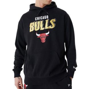 Sweat à Capuche Noir/Doré Homme New Era Nba Chicago Bulls pas cher