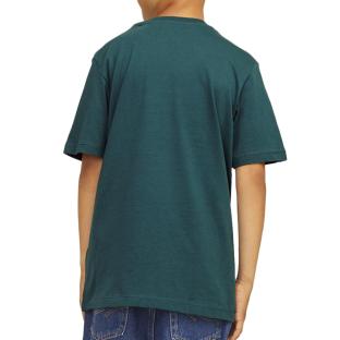 T-shirt Bleu Garçon Jack & Jones Logo TeeNVZ vue 2