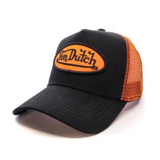 Casquette Noire/Orange Homme Von Dutch 925771 pas cher