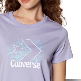 T-shirt Mauve Femme Converse 3219 vue 3