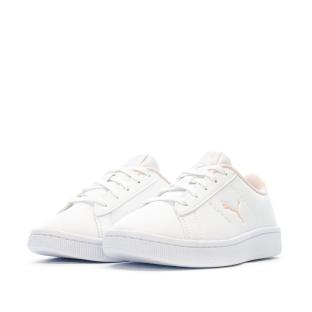 Baskets Blanches Fille Puma Vikky Cat vue 6